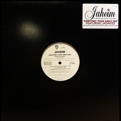 Jaheim : Every Time I Think About Her (12", Promo)