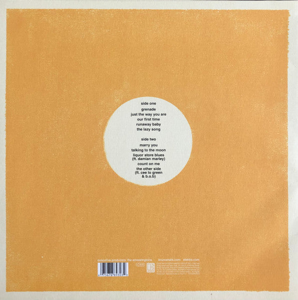 Bruno Mars : Doo-Wops & Hooligans (LP, Album, Ltd, RE, Ora)