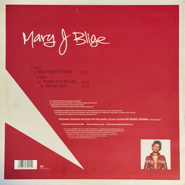 Mary J Blige* Featuring Ja Rule : Rainy Dayz (12")