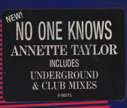 Annette Taylor : No One Knows (12")