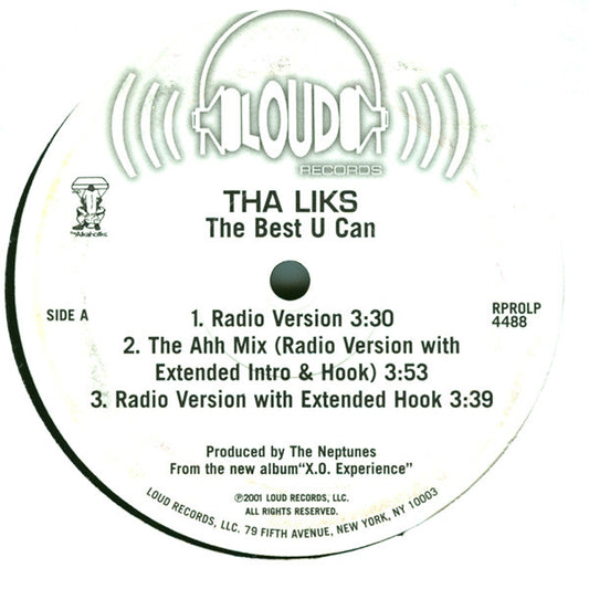 Tha Liks* : The Best U Can (12", Single, Promo)