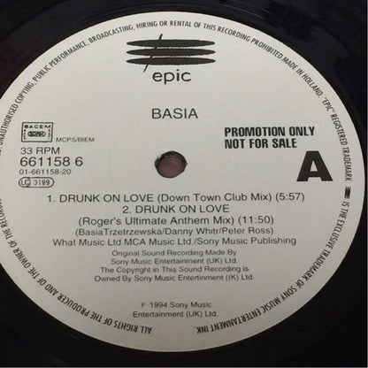 Basia : Drunk On Love (12", Promo)