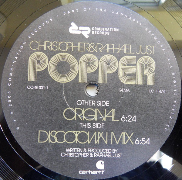 Christopher* & Raphael Just : Popper (12")