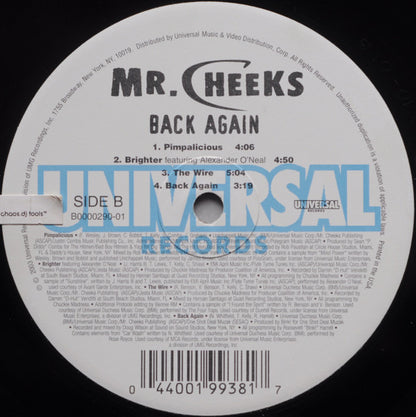 Mr. Cheeks : Back Again (LP, Album)