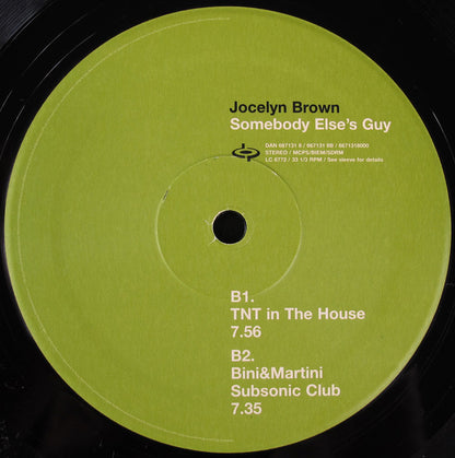 Jocelyn Brown : Somebody Else's Guy (12")