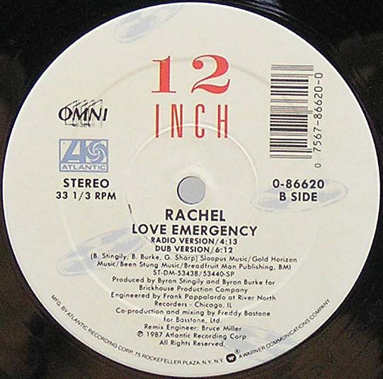 Rachel (2) : Love Emergency (12", Maxi, SRC)