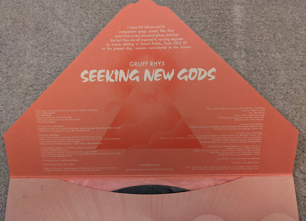 Gruff Rhys : Seeking New Gods (LP, Album, Gre)