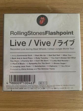 The Rolling Stones : Flashpoint (MD, Album, Promo)