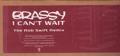 Brassy : I Can't Wait (12", Single)