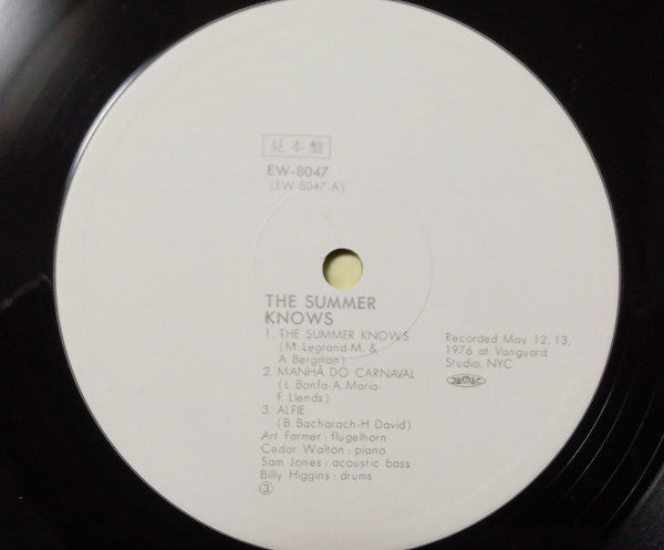 Art Farmer : The Summer Knows (LP, Album, Promo)