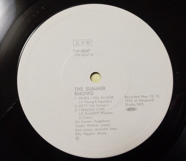Art Farmer : The Summer Knows (LP, Album, Promo)