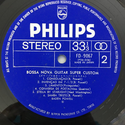 Baden Powell / Luiz Bonfá : Bossanova Guitar Super Custom (2xLP, Comp, Gat)