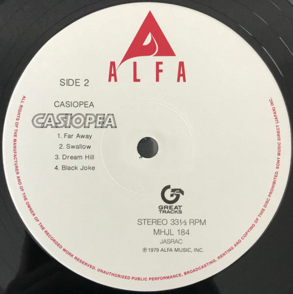 Casiopea : Casiopea (LP, Album, RE, RM)