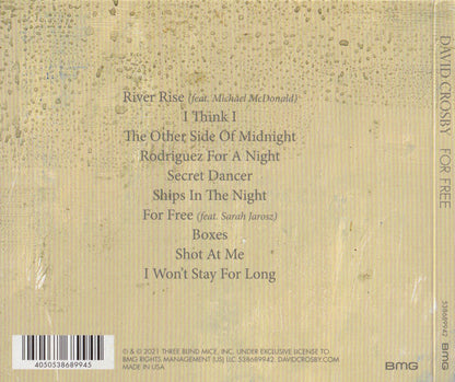 David Crosby : For Free (CD, Album)
