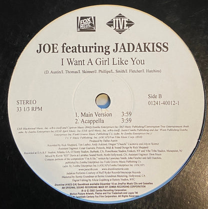 Joe Featuring Jadakiss : I Want A Girl Like You (12")