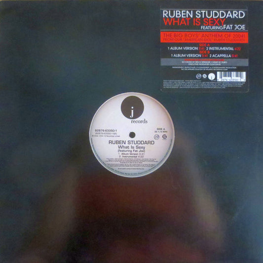 Ruben Studdard Featuring Fat Joe : What Is Sexy (12")