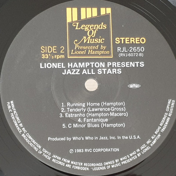 Lionel Hampton : Jazz All Stars (LP, Album)