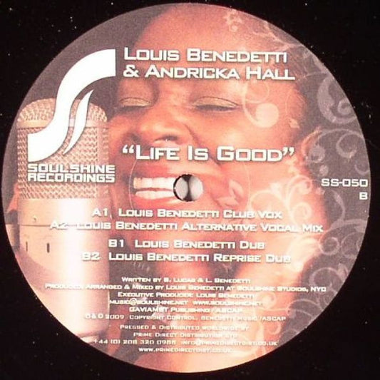 Louis Benedetti & Andricka Hall : Life Is Good (12")