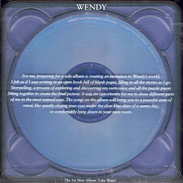 Wendy (54) : Like Water (CD, MiniAlbum, Cas)
