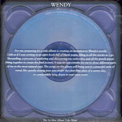 Wendy (54) : Like Water (CD, MiniAlbum, Cas)