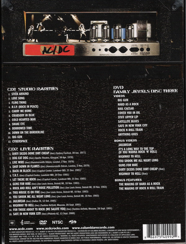 AC/DC : Backtracks (2xCD, Comp, RM + DVD-V, NTSC + Box)