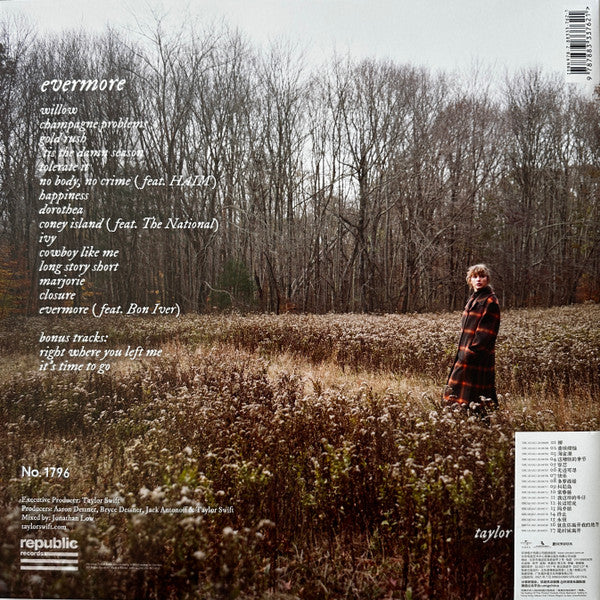 Taylor Swift = Taylor Swift : Evermore = 永恒故事 (2xLP, Album, Dlx, Num, Gre)