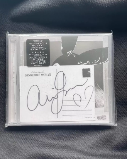 Ariana Grande - Dangerous Woman CD with Signed Postcard Insert