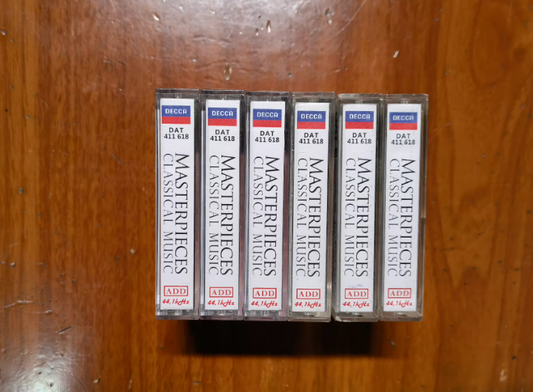 Decca Masterpieces Classical Music DAT Tape Set (6 Original Master Tapes)