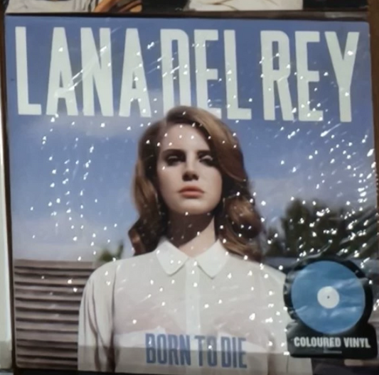 Lana Del Rey – Born to Die blue vinyl LP (opened, sticker wrinkled, placed on custom sleeve)