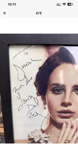 Lana Del Rey - 2015 Honeymoon Era Personalized Signed Poster