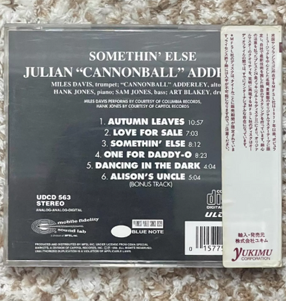 Cannonball Adderley - Somethin' Else (MFSL 24K Gold CD, Japan Import)