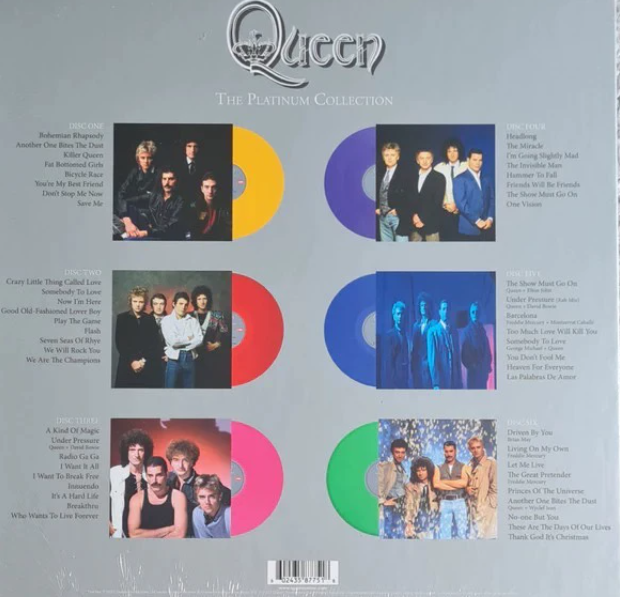 Queen  - The Platinum Collection 6LP Colored Vinyl Box Set