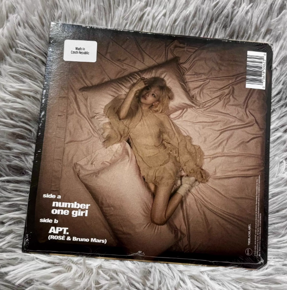 Rosé - Number One Girl / APT Blue-White Marbled Vinyl Single