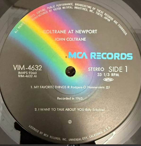 John Coltrane - Coltrane At Newport (1980 Japanese LP, NM/NM, With Obi & Insert)