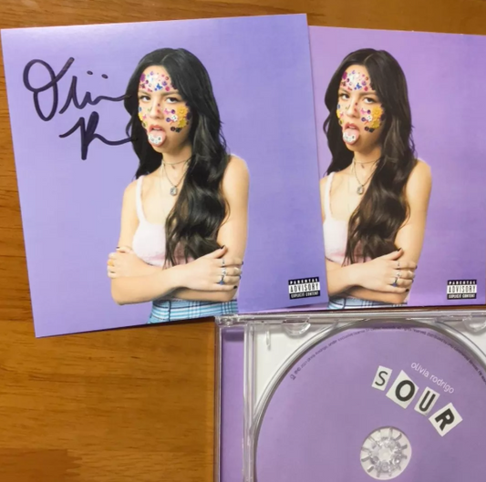 Olivia Rodrigo - Sour (CD + Black Ink Hand-Signed Insert Card)