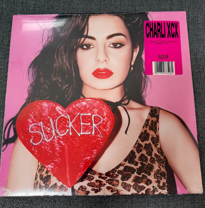 Charli XCX - Sucker (UO Exclusive Pink Smoke Swirl Vinyl LP, Sealed )