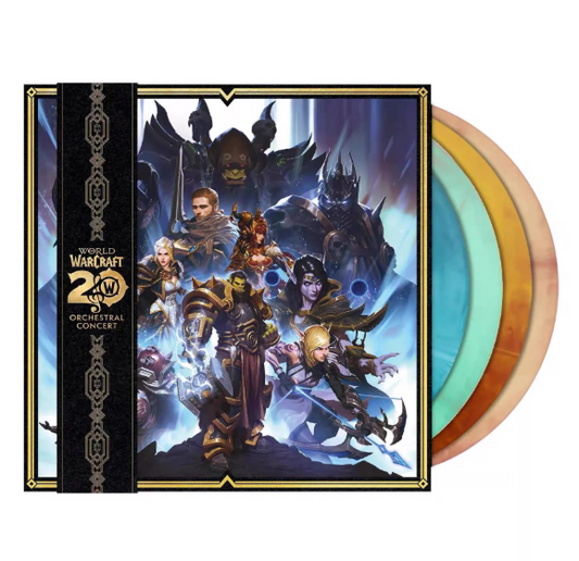 Various - World Of Warcraft 20th Anniversary Orchestral Concert (Limited Multi-Color 4LP Box Set, Factory Sealed )