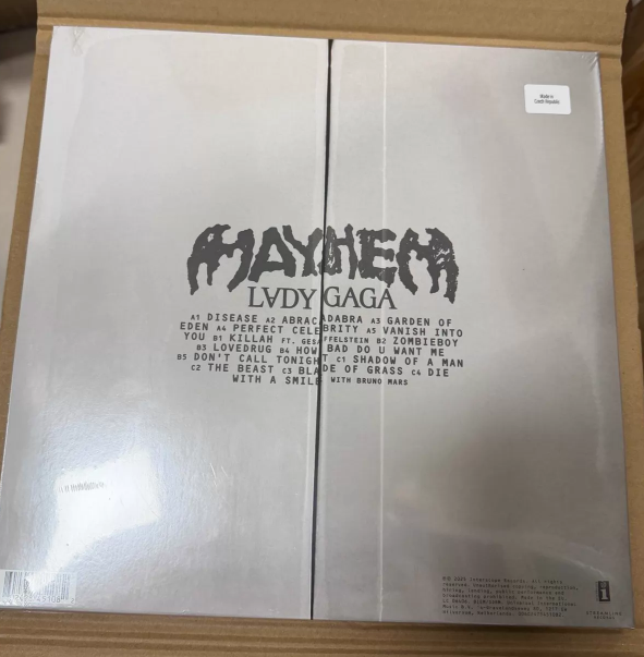 Lady Gaga - MAYHEM (Black Vinyl 2LP, Factory Sealed )