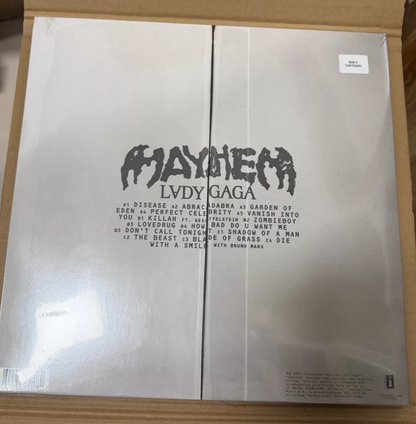 Lady Gaga - MAYHEM (Black Vinyl 2LP, Factory Sealed )