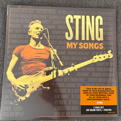 Sting – My Songs 2LP Black Vinyl Sealed