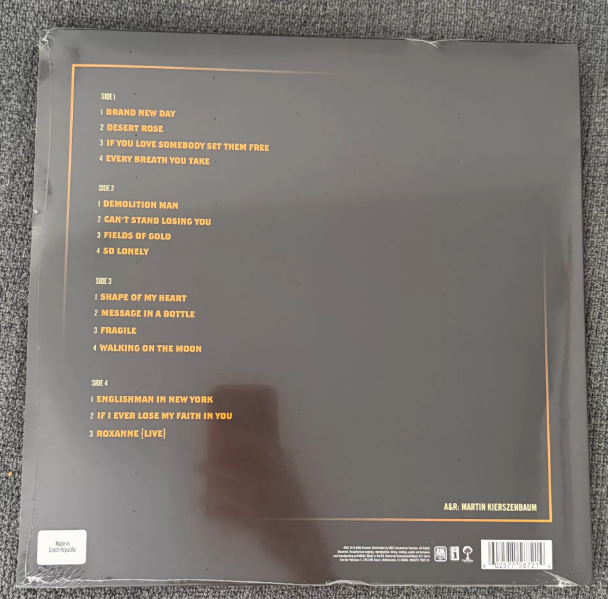 Sting – My Songs 2LP Black Vinyl Sealed