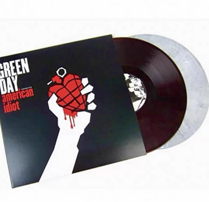 Green Day – American Idiot Red White Black Vinyl 2LP Sealed