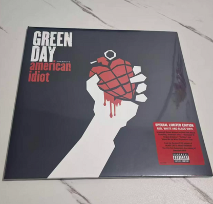 Green Day – American Idiot Red White Black Vinyl 2LP Sealed