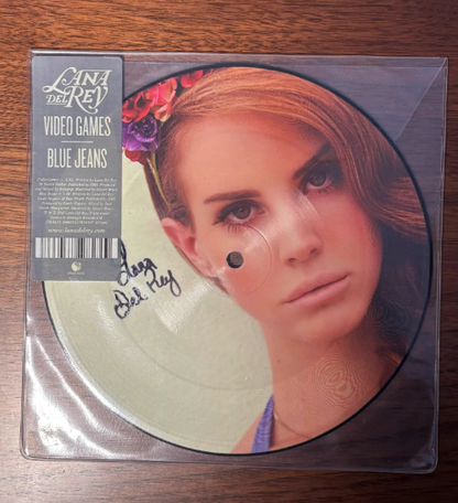 Lana Del Rey Video Games Signed Picture Disc 7" Vinyl Limited Edition NM/NM