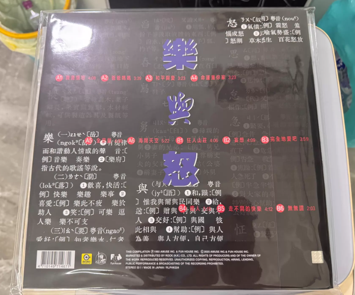 Beyond – 樂與怒 Japan 180g Vinyl LP OBI Edition