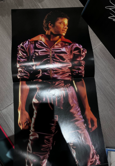 Michael Jackson – Thriller Japan 1st Press 1982 LP OBI Insert Poster Complete