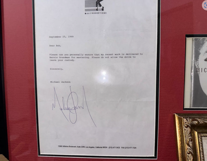 Michael Jackson – Autograph Memorabilia Collection Framed Edition