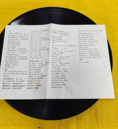 張學友 – 只願一生愛一人 LP