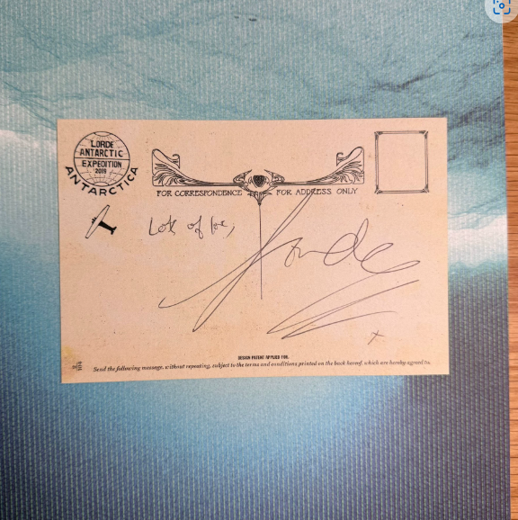 Lorde – Going South Limited Signed Postcard Edition Book