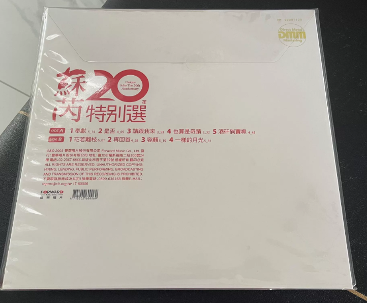 Su Rui – 20th Anniversary Collection Numbered Edition Vinyl LP